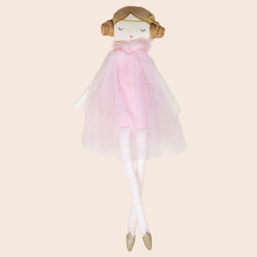 Princess Leia Plush Doll Pink Tulle Dress Star Wars Inspired Soft Toy